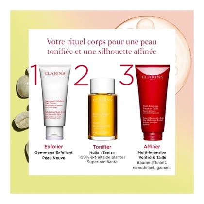 200ML Clarins MULTI -INTENSIVE Baume affinant, remodelant, gainant ventre & taille   1 of 4 