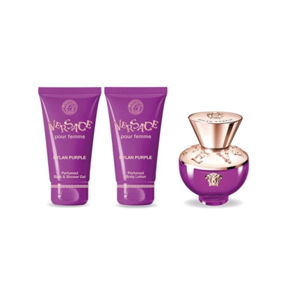  VERSACE DYLAN PURPLE Coffret - eau de parfum + 2 cadeaux  1 of 4 