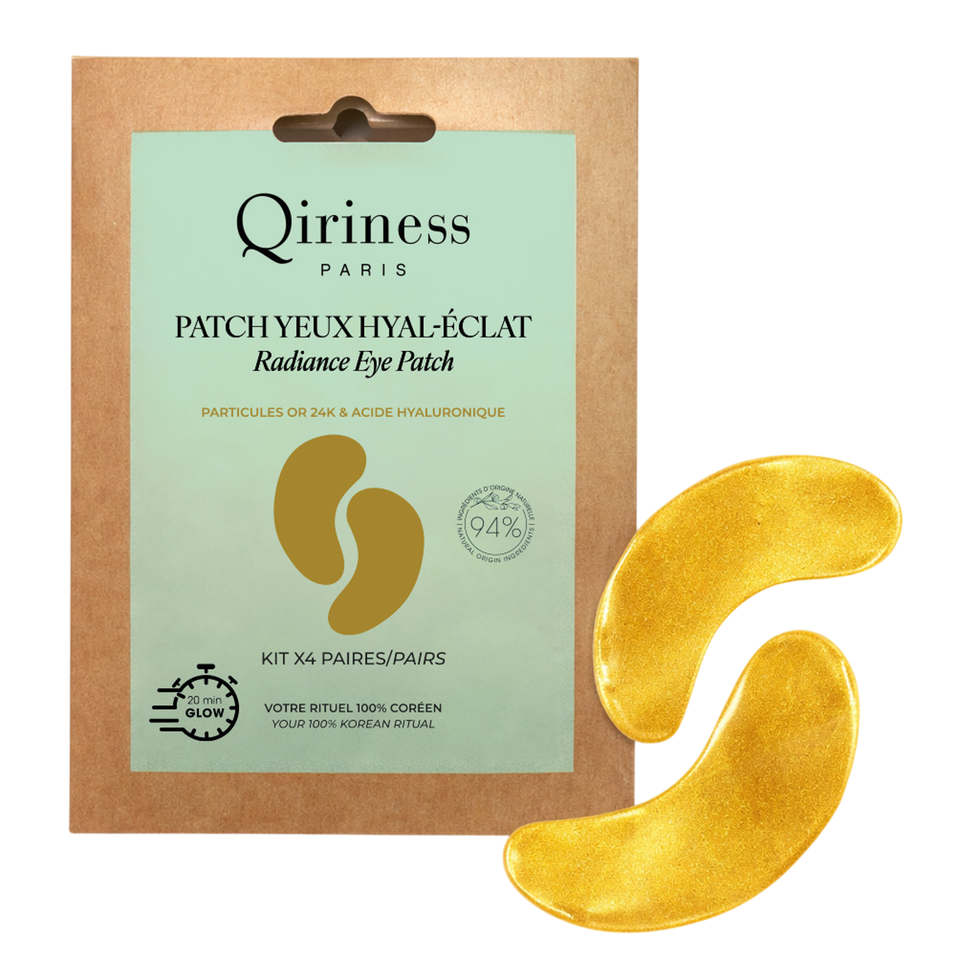 Qiriness - Kit Patchs - Kit Patchs Yeux Hydratation & Éclat (x4)