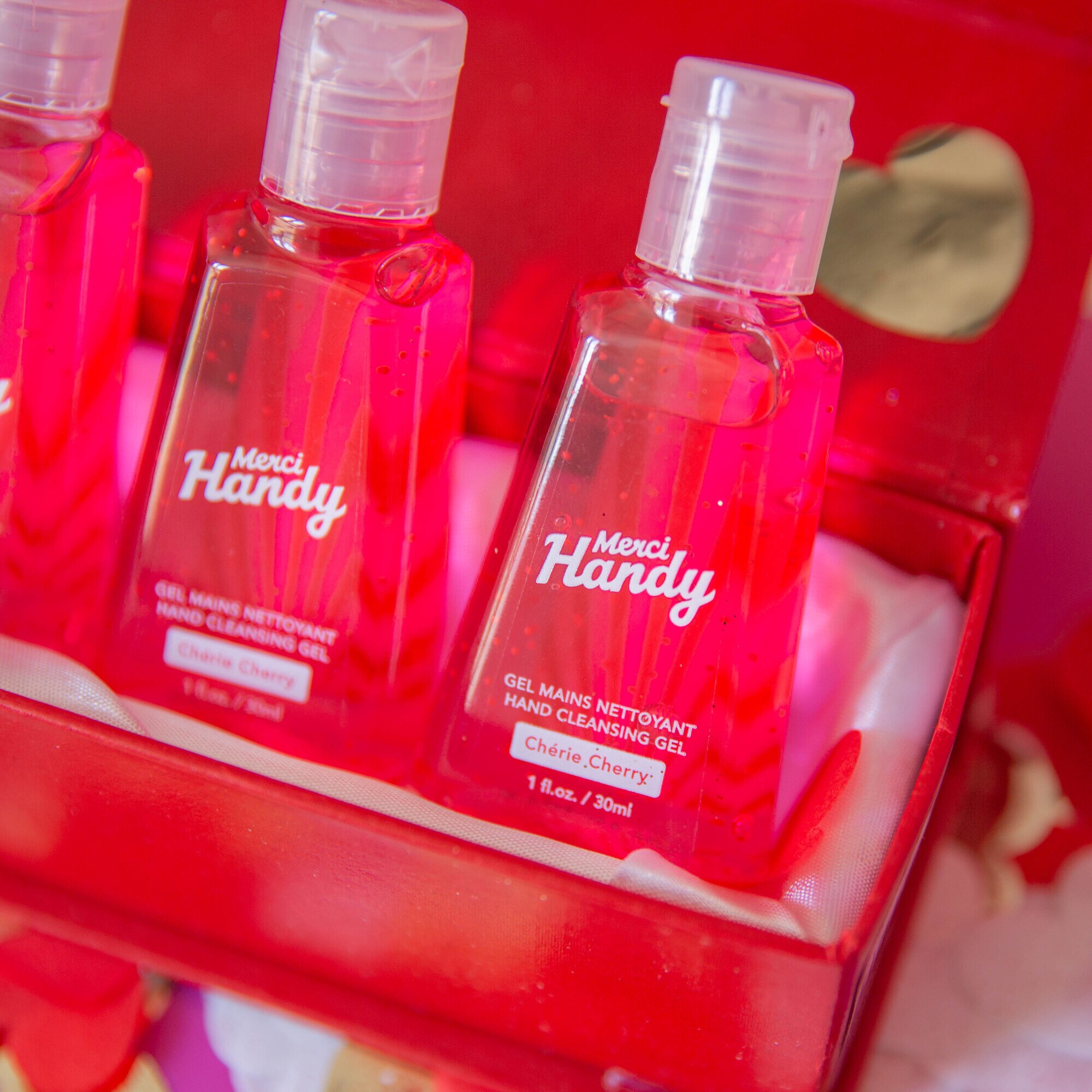 30ML MERCI HANDY HANDCARE Gel mains nettoyant - chérie cherry  1 of 3 