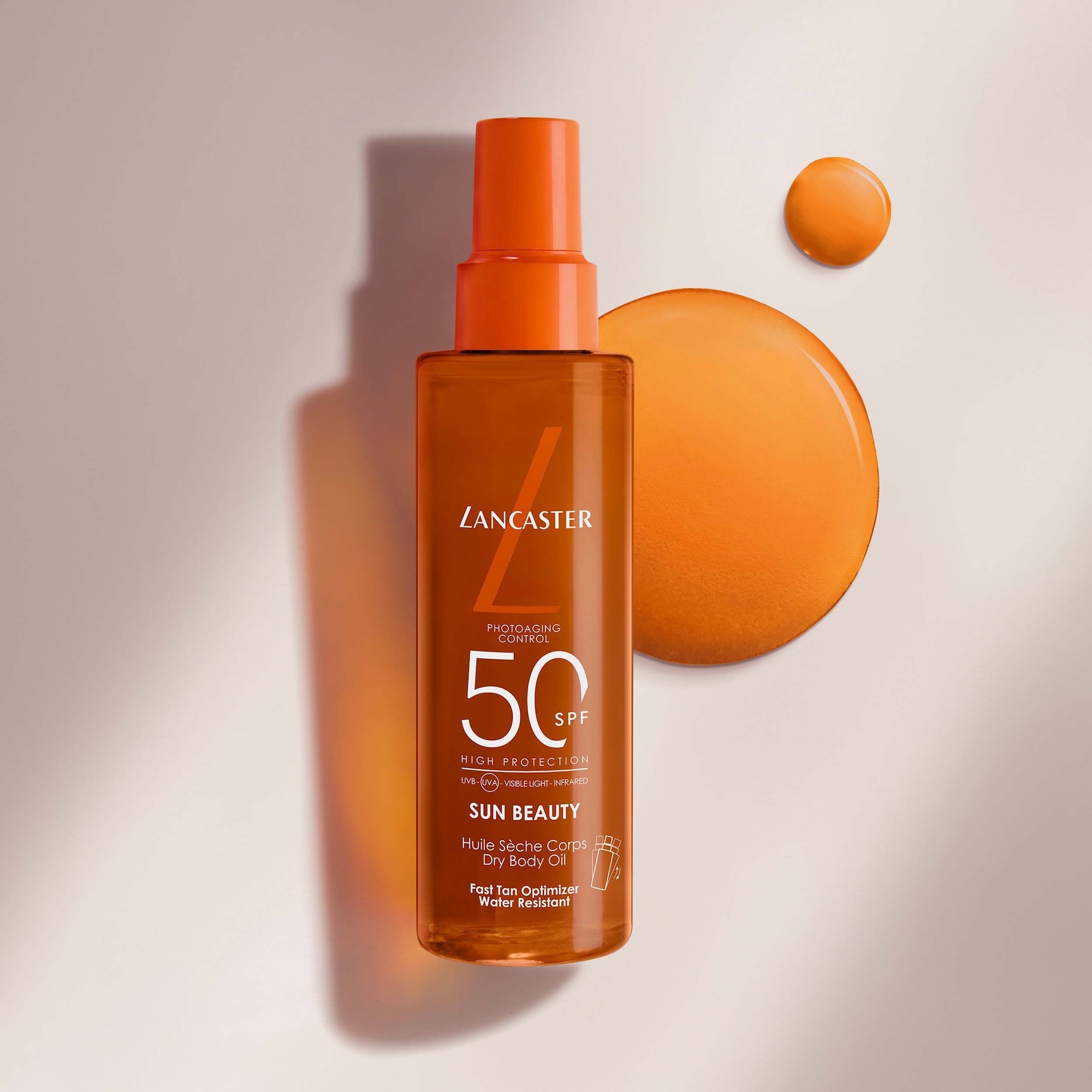 Huile sèche corps spf30