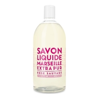 1L LA COMPAGNIE DE PROVENCE EXTRA PUR Recharge savon liquide de Marseille rose sauvage  1 of 2 