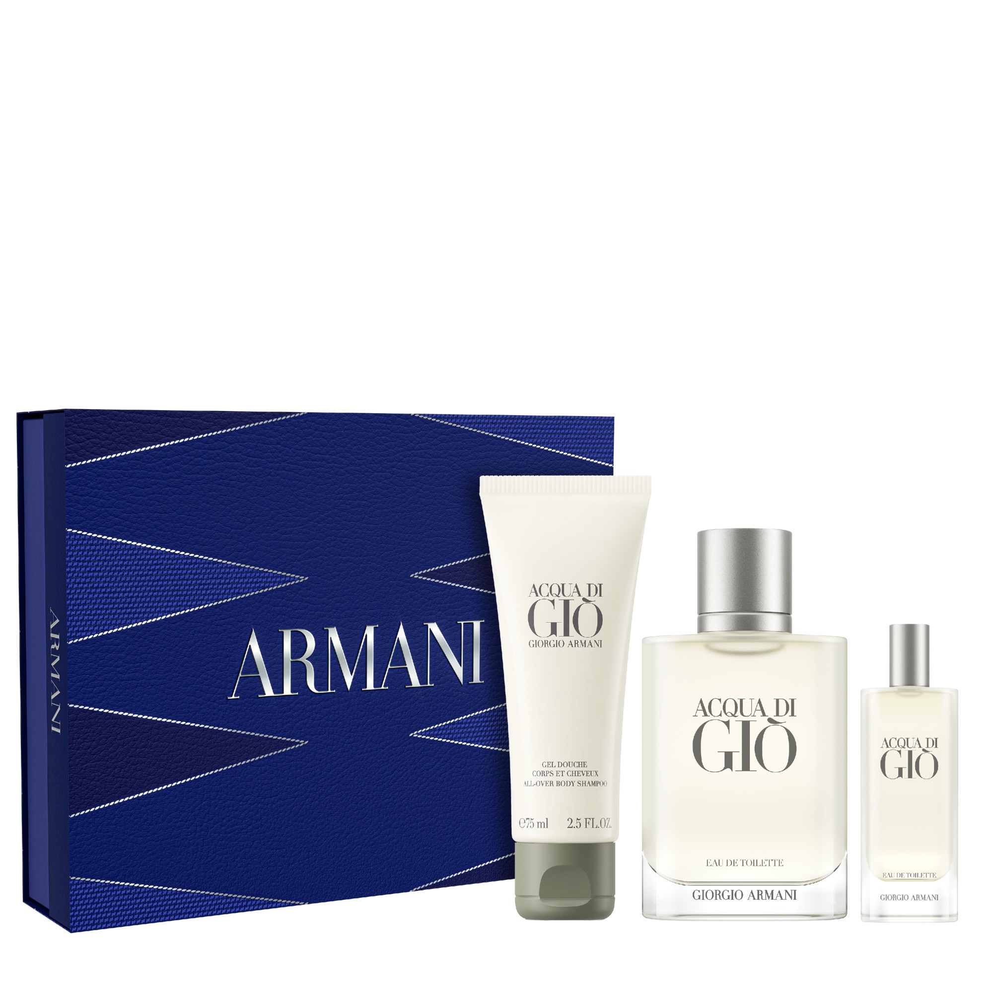 Armani ACQUA DI GIO Coffret - eau de toilettel + gel douche + format voyage Coffret - eau de toilettel + gel douche + format voyage