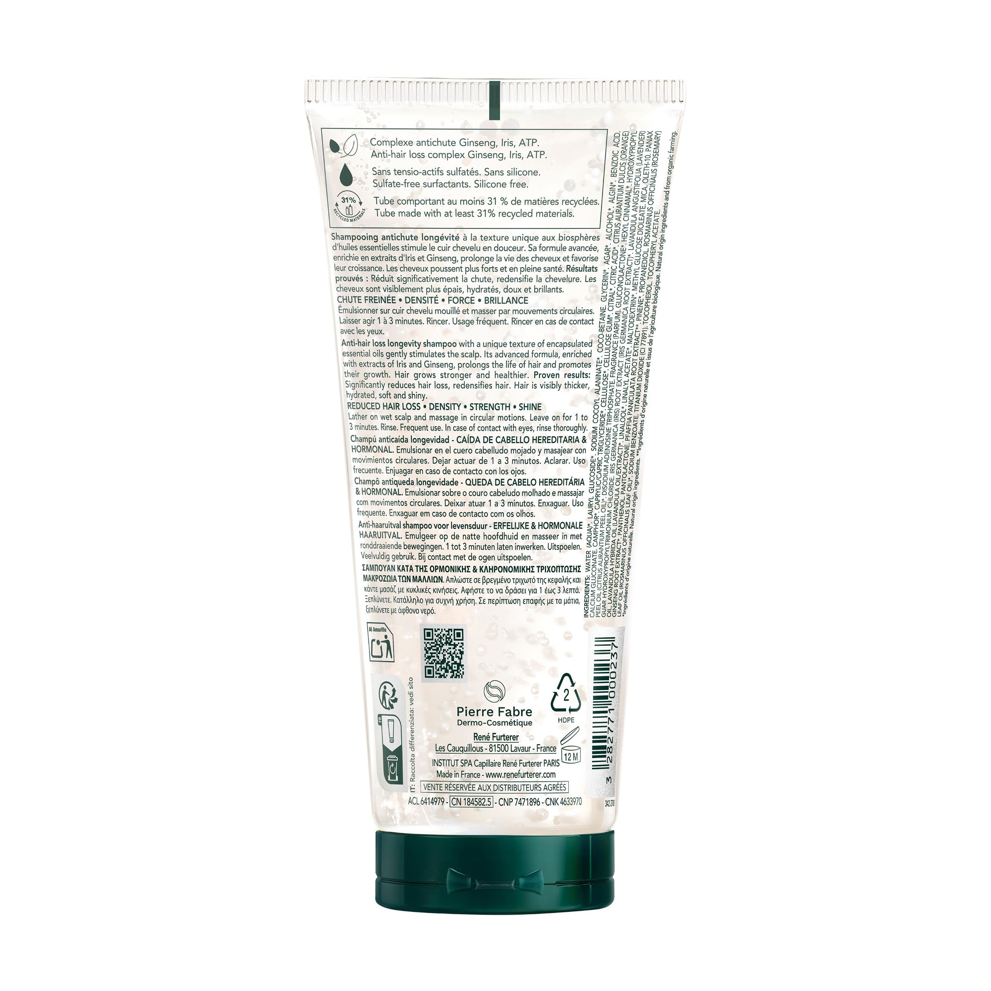 Shampoing antichute longévité