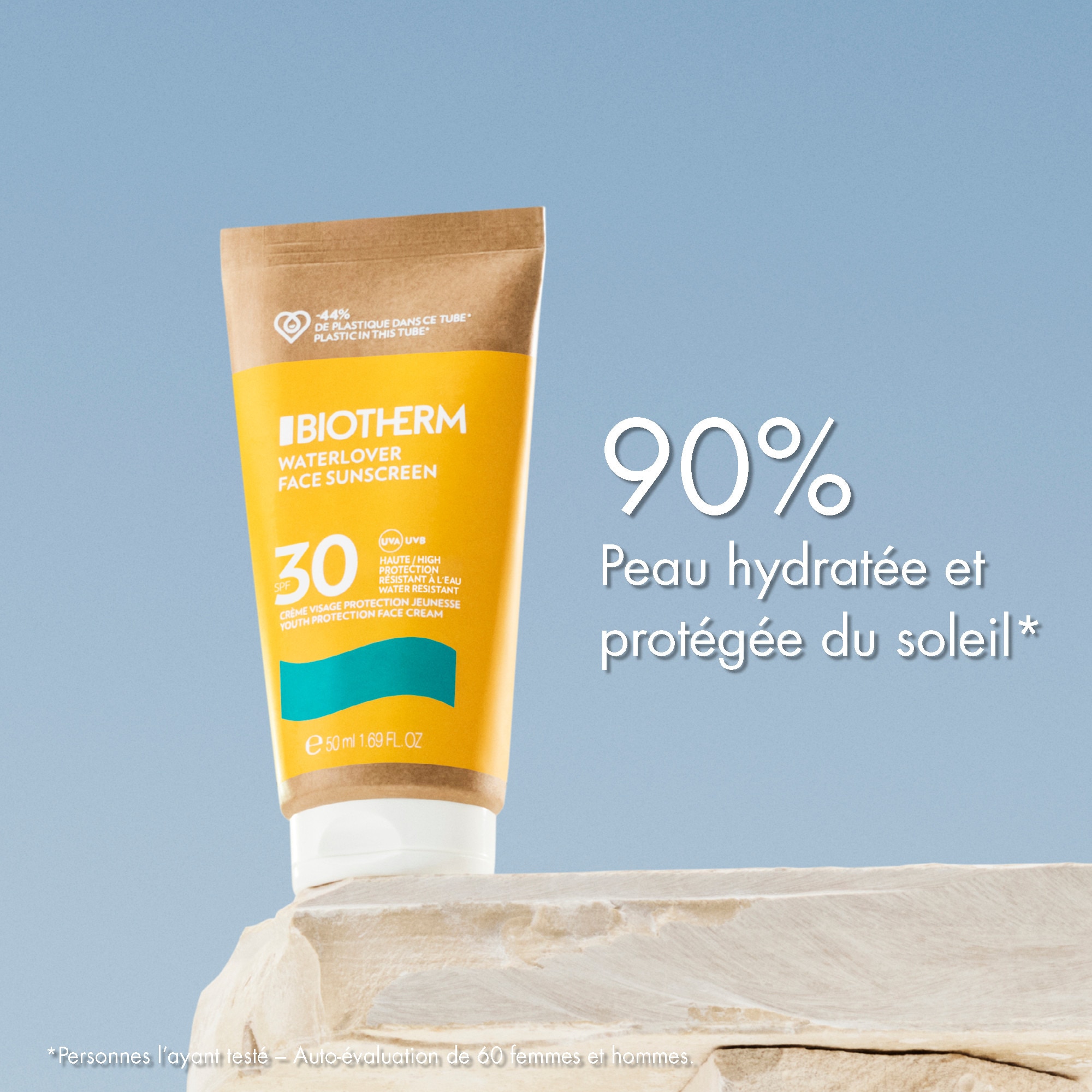 50ML BIOTHERM WATERLOVER Crème protection jeunesse pour prévenir le photovieillissement - spf50+  1 of 4 