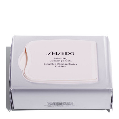 30G Shiseido LES ESSENTIELS Lingettes Démaquillantes Fraîches  1 of 3 