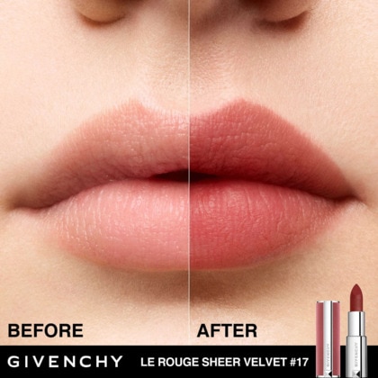  GIVENCHY LE ROUGE SHEER VELVET Rouge à lèvres mat effet floutant - rechargeable  1 of 4 