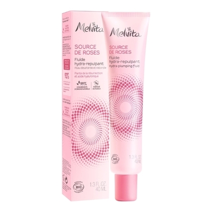 40ML MELVITA SOURCE DE ROSES Fluide hydra-repulpant désaltérant bio  1 of 4 