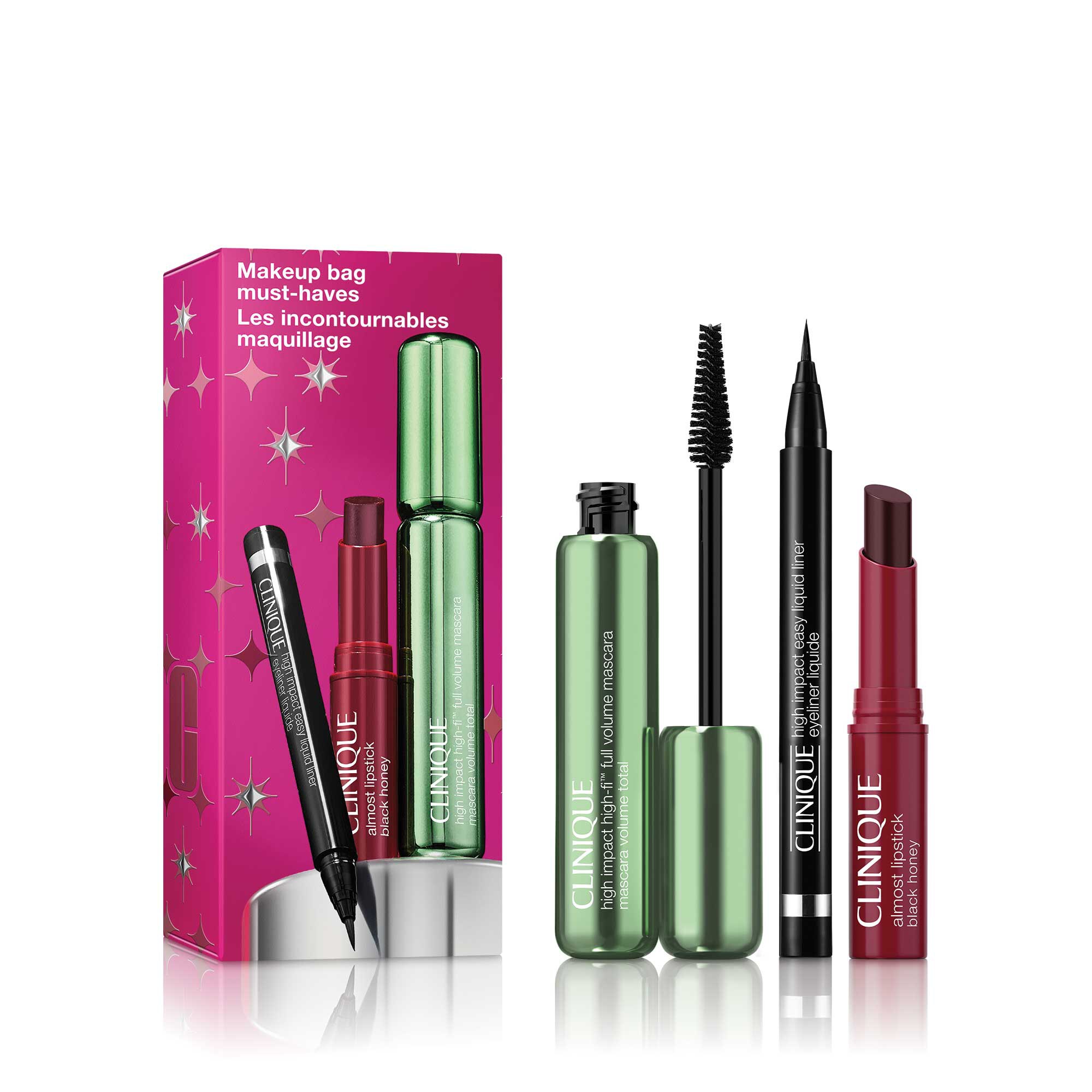Clinique - High Impact? - Coffret Essentiels Regard Et Des Lèvres - Black Honey