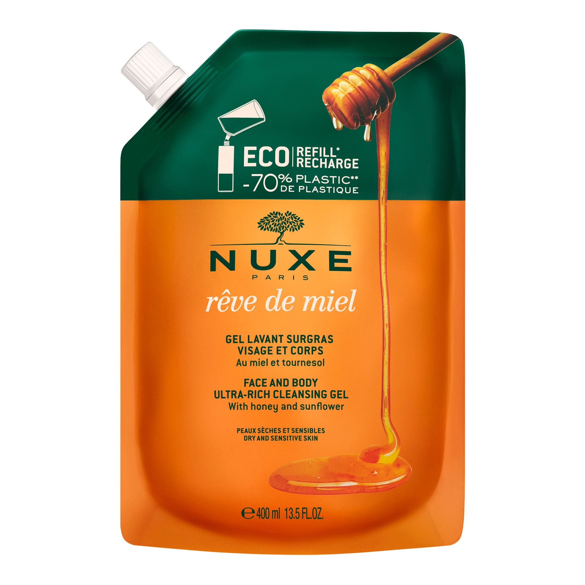 Nuxe - Reve De Miel® - El24 Rev.d.miel Gel Lav.surgr.400ml Eco - 400ml