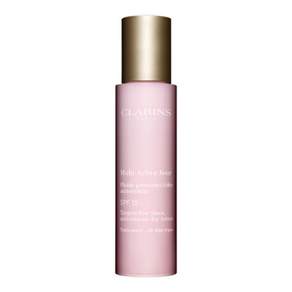 50ML Clarins ANTI-AGE Multi-Active Jour fluide premières rides SPF15 - Toutes Peaux  1 of 2 