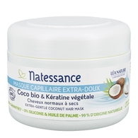 200ML Natessance COCO BIO & KERATINE VEGETALE Masque capillaire extra-doux  1 of 2 