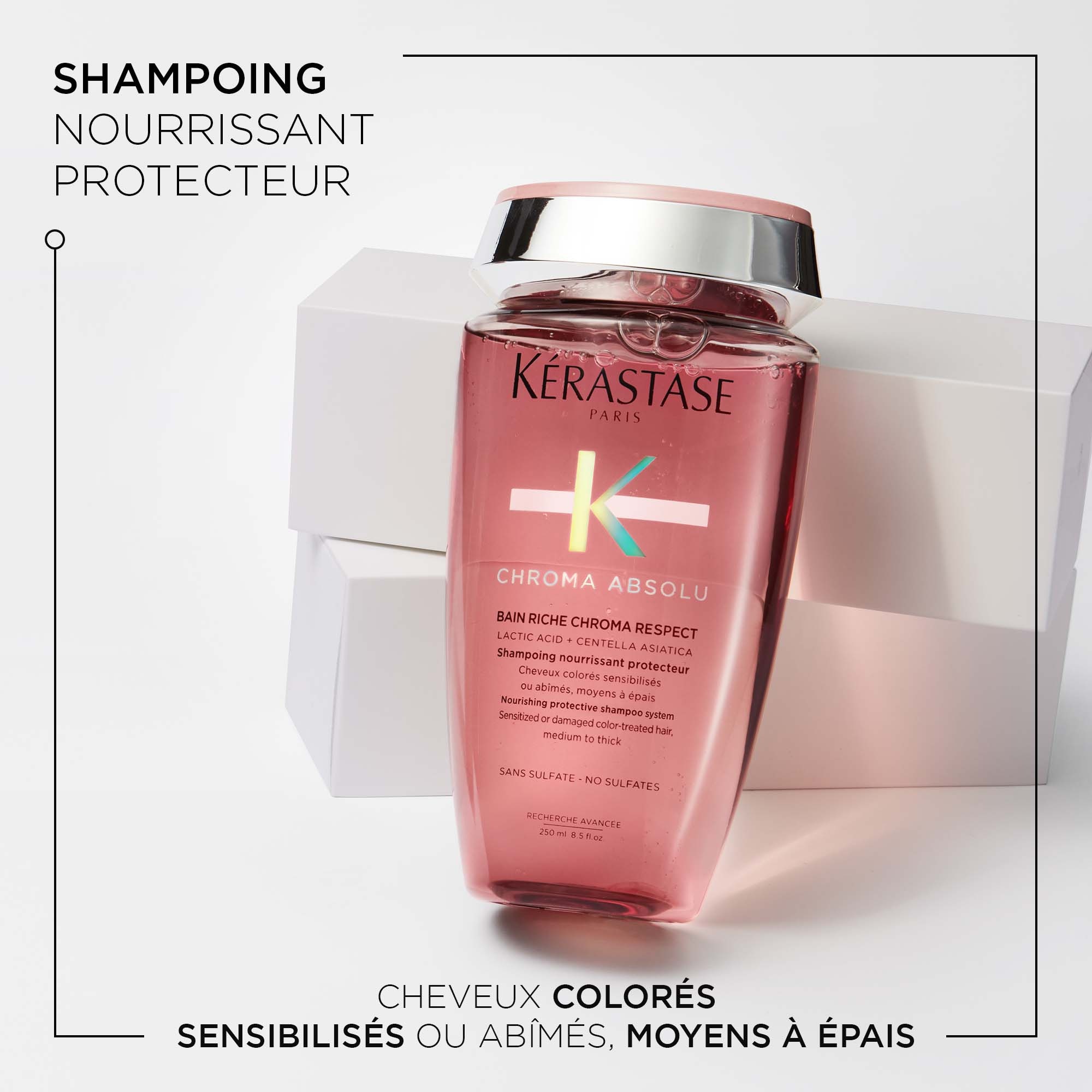 Shampoing nourrissant protecteur cheveux colorés