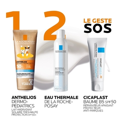 250ML LA ROCHE POSAY ANTHELIOS DERMO-PEDIATRICS Lait solaire enfants peaux sensibles visage & corps - SPF50+  1 of 4 