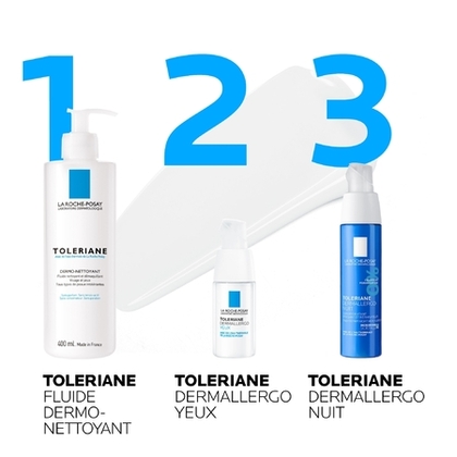 40ML LA ROCHE POSAY TOLERIANE DERMALLERGO NUIT Soin hydratant apaisant & réparateur peaux sensibles  1 of 4 