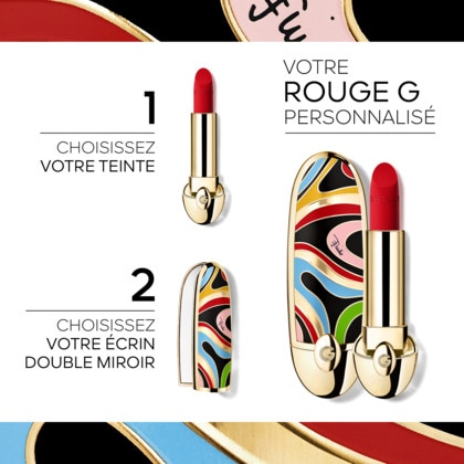  Guerlain ROUGE G Marmo kiss l'écrin bijou double miroir - édition limitée  1 of 4 