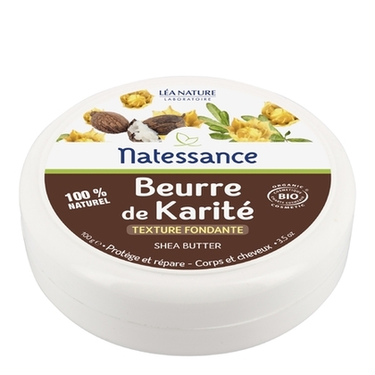 100G Natessance BEURRE DE KARITE BIO Protège et répare corps&cheveux  1 of 2 