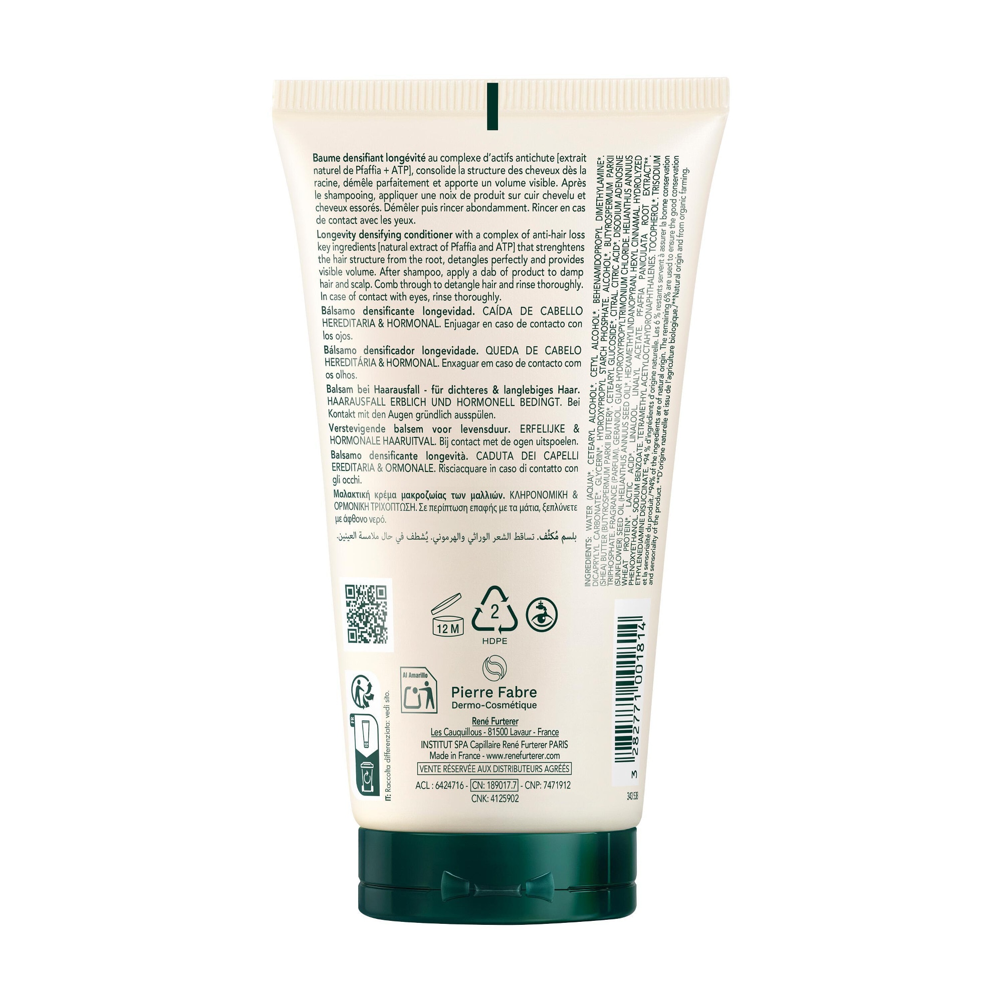 Baume densifiant longévité
