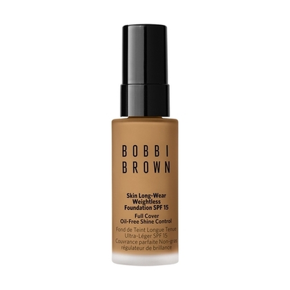  BOBBI BROWN MINI SKIN LONG-WEAR WEIGHTLESS FOUNDATION Fond de teint longue tenue ultra-léger couvrance parfaite fini mat - SPF15 format voyage  1 of 4 