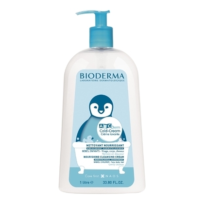 1L BIODERMA ABCDERM Crème lavante nourrissante pour bébés & enfants  1 of 2 