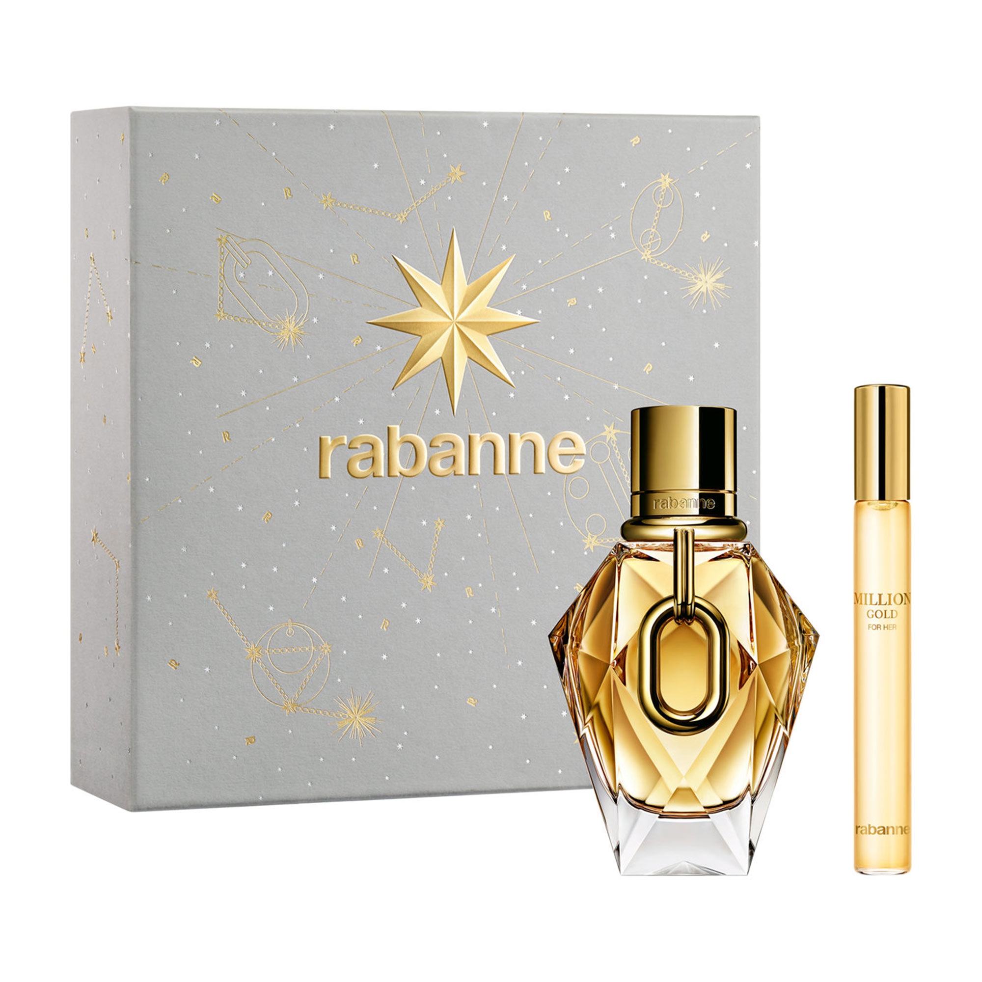 Rabanne - Million Gold For Her - Coffret Eau De Parfum Et Vaporisateur De Voyage