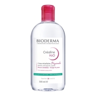 500ML BIODERMA CRÉALINE H2O Eau micellaire peau sensible  1 of 2 