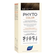  Phyto PHYTOCOLOR Coloration aux pigments végétaux sans ammoniaque 5.3 CHATAIN CLAIR DORÉ <br/> COLORATION PERMANENTE  Kit de coloration  1 of 2 