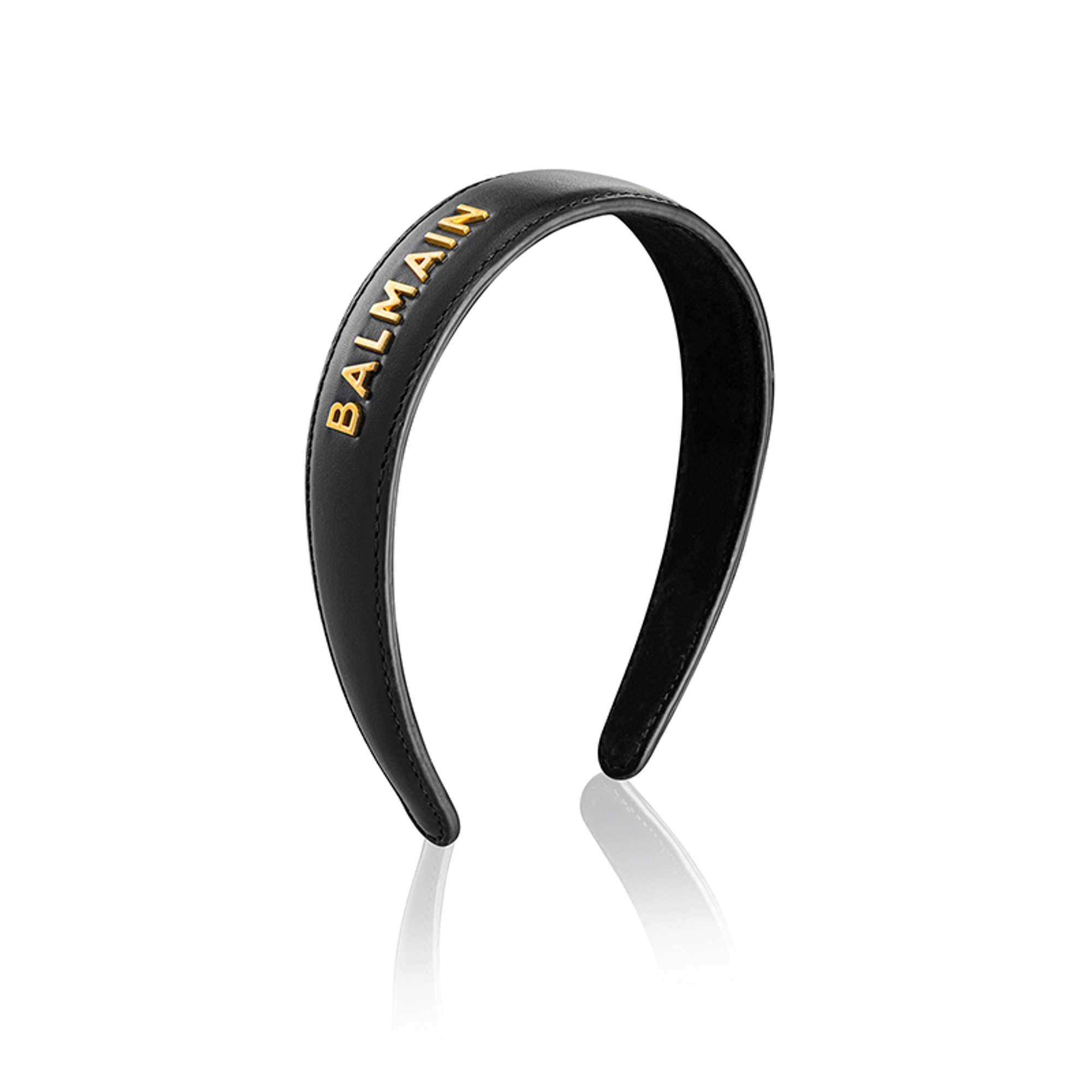 Balmain Hair - Accessoires - Serre-tête Cuir Noir