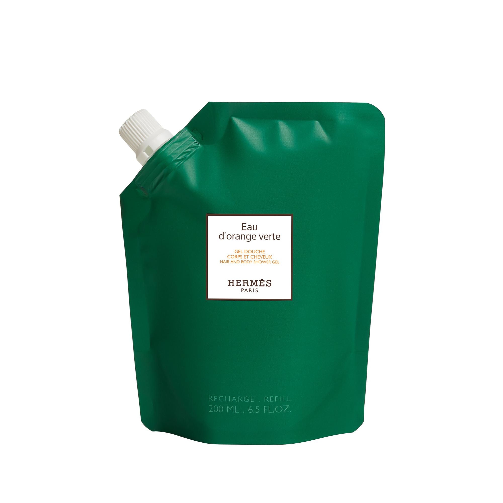 200ml Hermès EAU D' ORANGE VERTE Gel douche corps et cheveux - recharge 1 of 2 Gel douche corps et cheveux - recharge