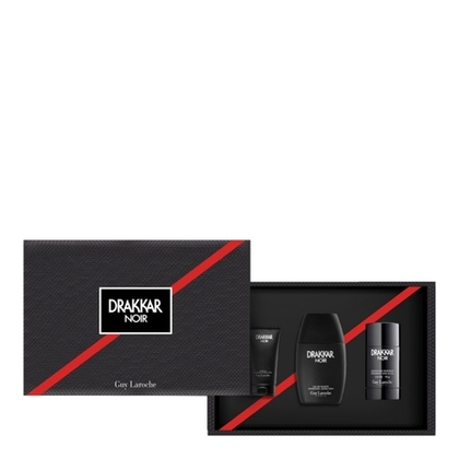  Guy Laroche DRAKKAR NOIR Coffret eau de toilette + déodorant + gel douche  1 of 1 