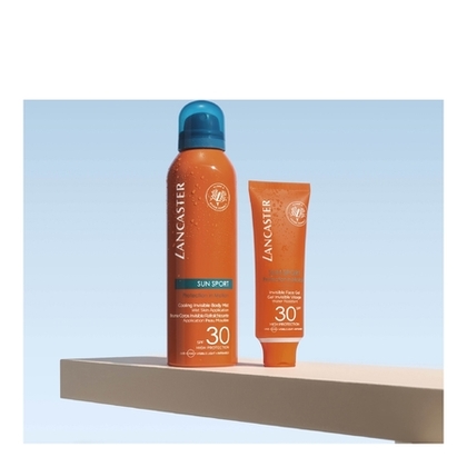 200ML Lancaster SUN SPORT Brume invisible rafraîchissante application peau mouillée SPF30  1 of 4 