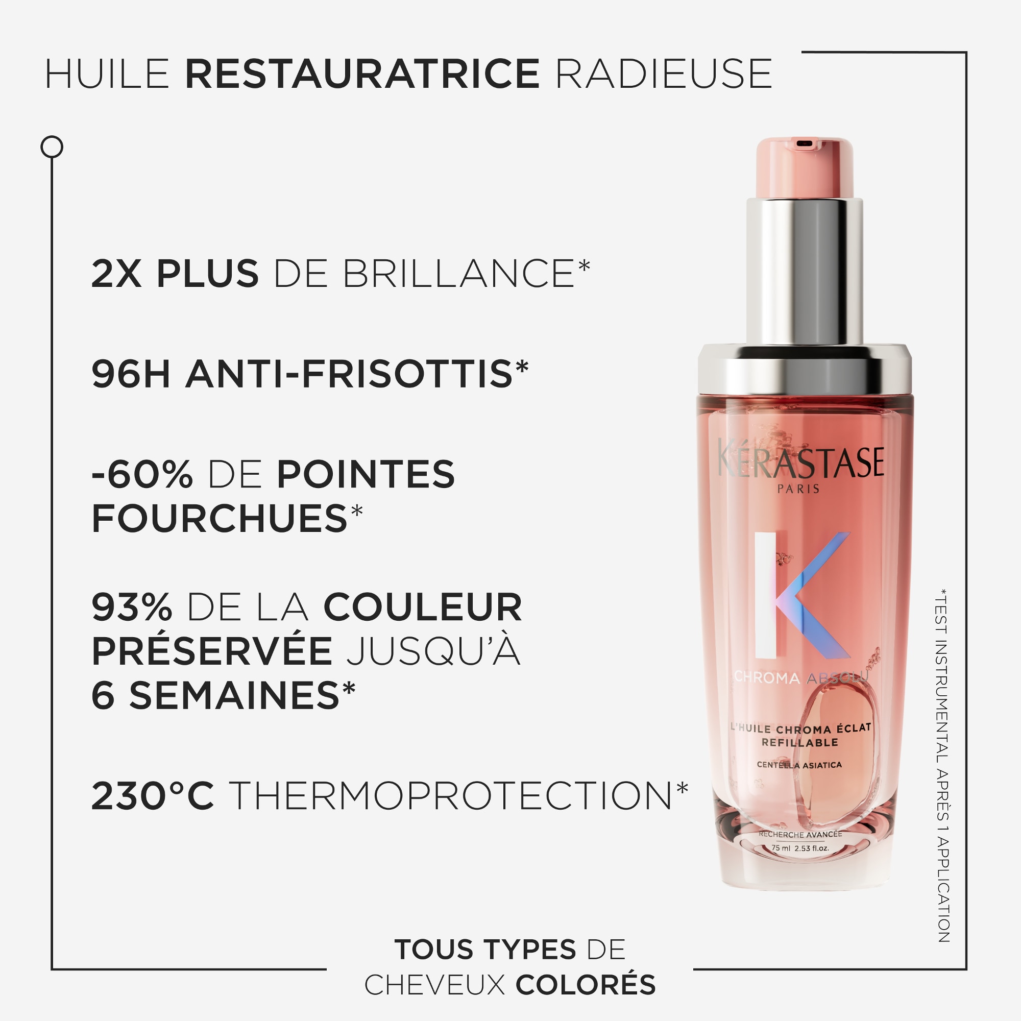 Huile chroma éclat - rechargeable