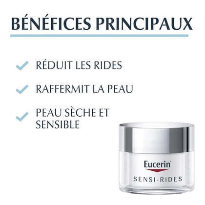 50mL EUCERIN SENSI-RIDES Soin anti-rides jour crème  1 of 4 