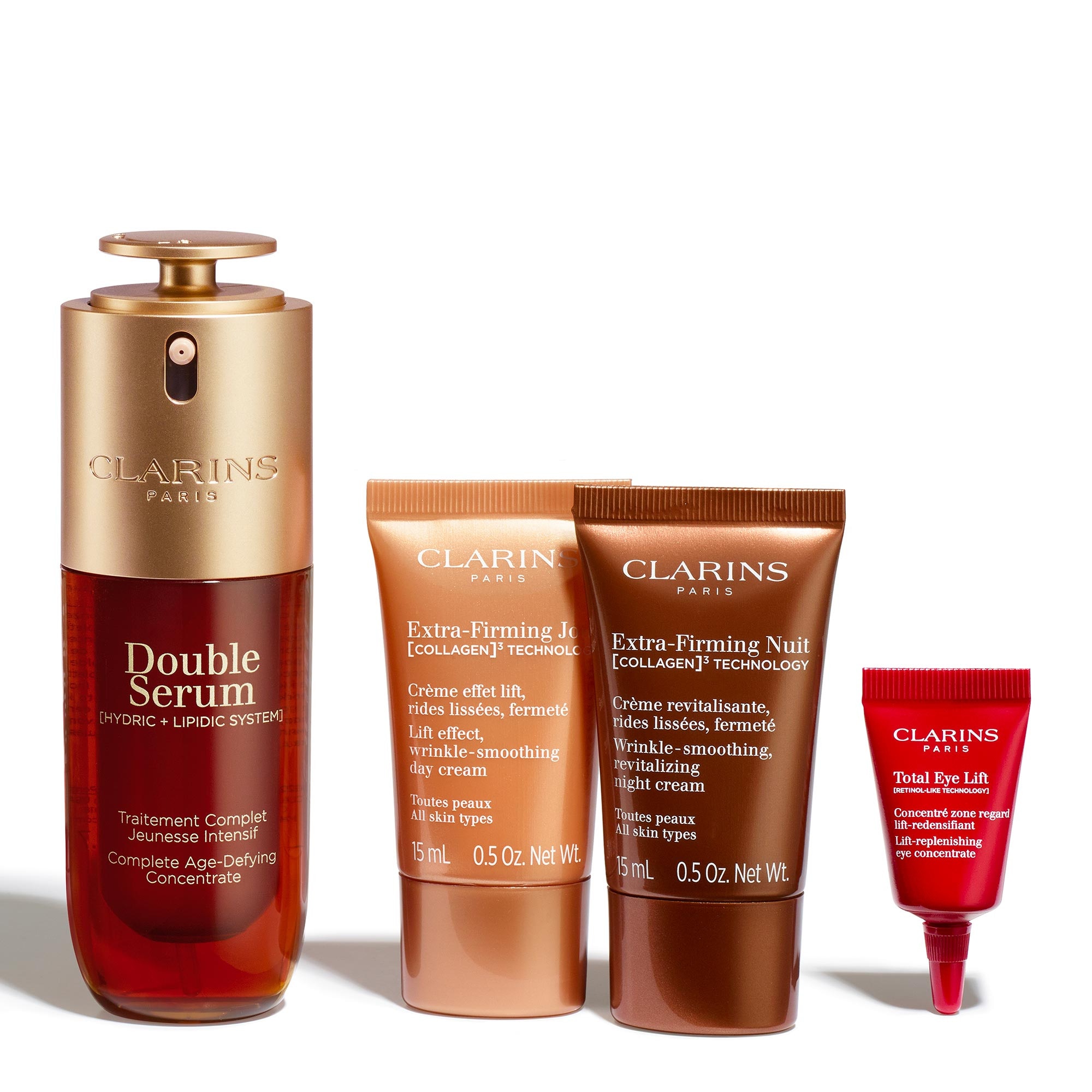  Clarins DOUBLE SERUM Coffret - double serum & extra-firming  1 of 4 