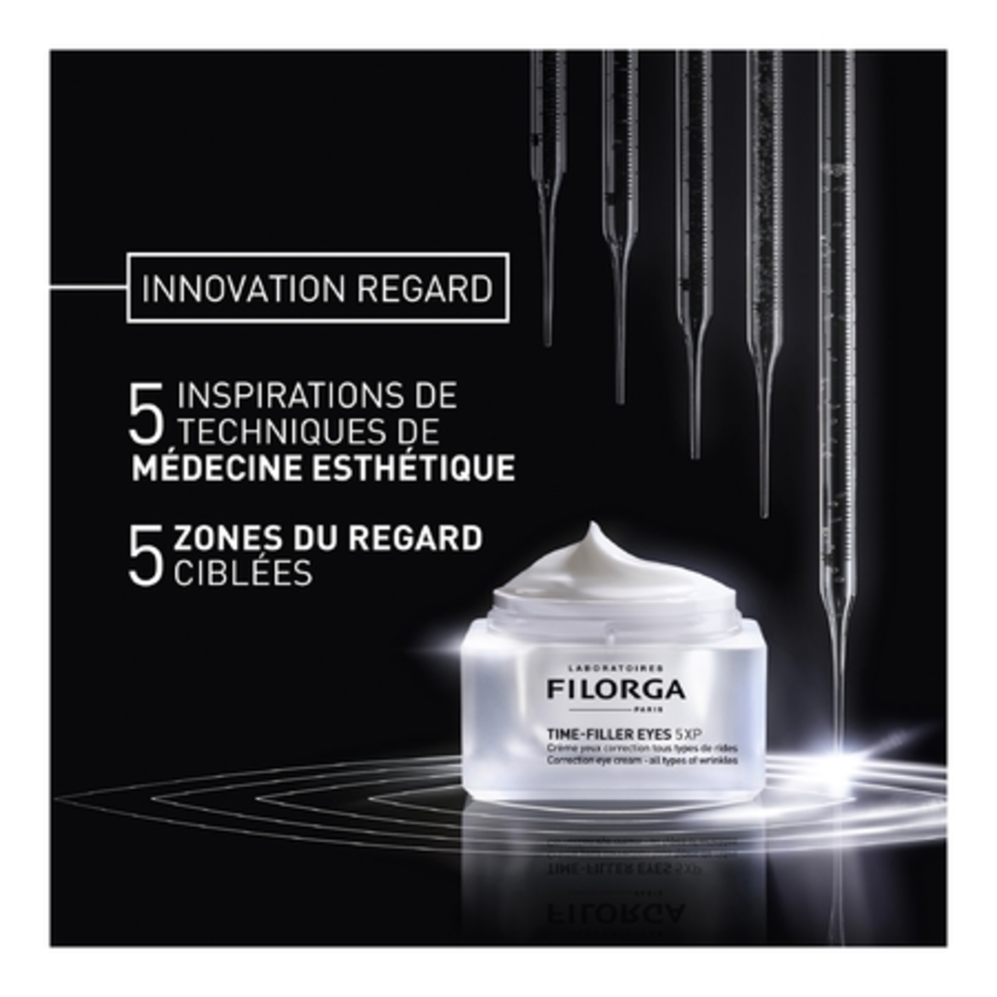 Crème correctrice contour des yeux - tous types de rides