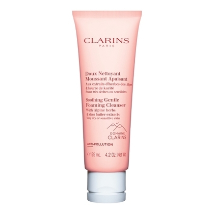 125ML Clarins SOINS DEMAQUILLANTS Doux nettoyant moussant apaisant peaux très sèches ou sensibles  1 of 4 