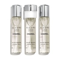 60ML CHANEL ALLURE HOMME SPORT EAU DE TOILETTE VAPORISATEUR DE VOYAGE - RECHARGE  1 of 2 