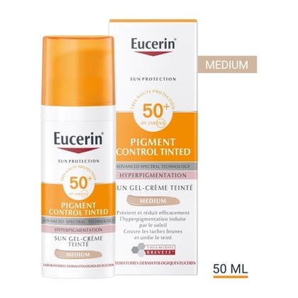 50mL EUCERIN SUN PROTECTION Gel-crème teinté visage SPF50+  1 of 4 