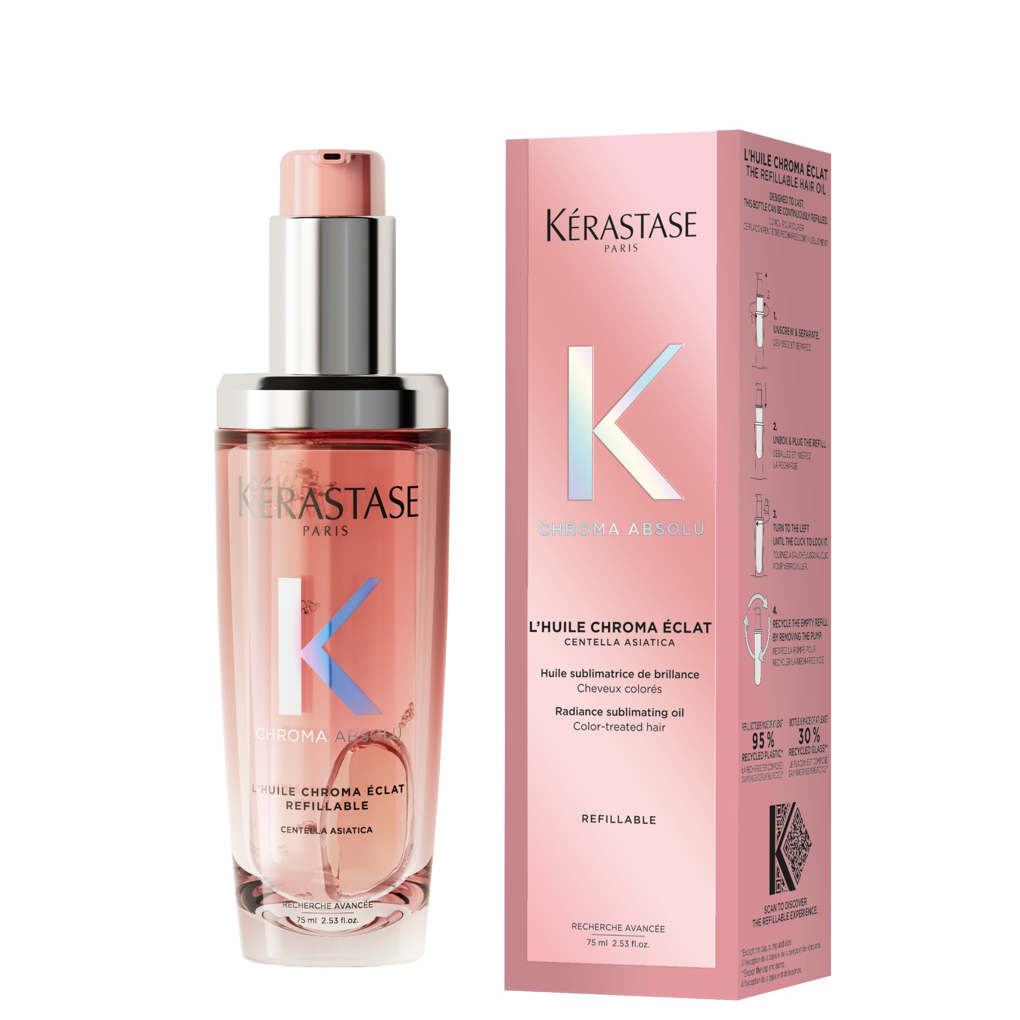 Huile chroma éclat - rechargeable