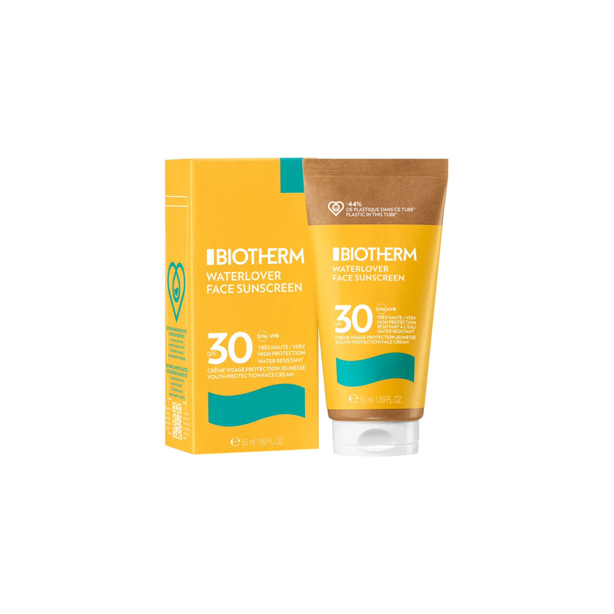50ML BIOTHERM WATERLOVER Crème protection jeunesse pour prévenir le photovieillissement - spf30  1 of 4 