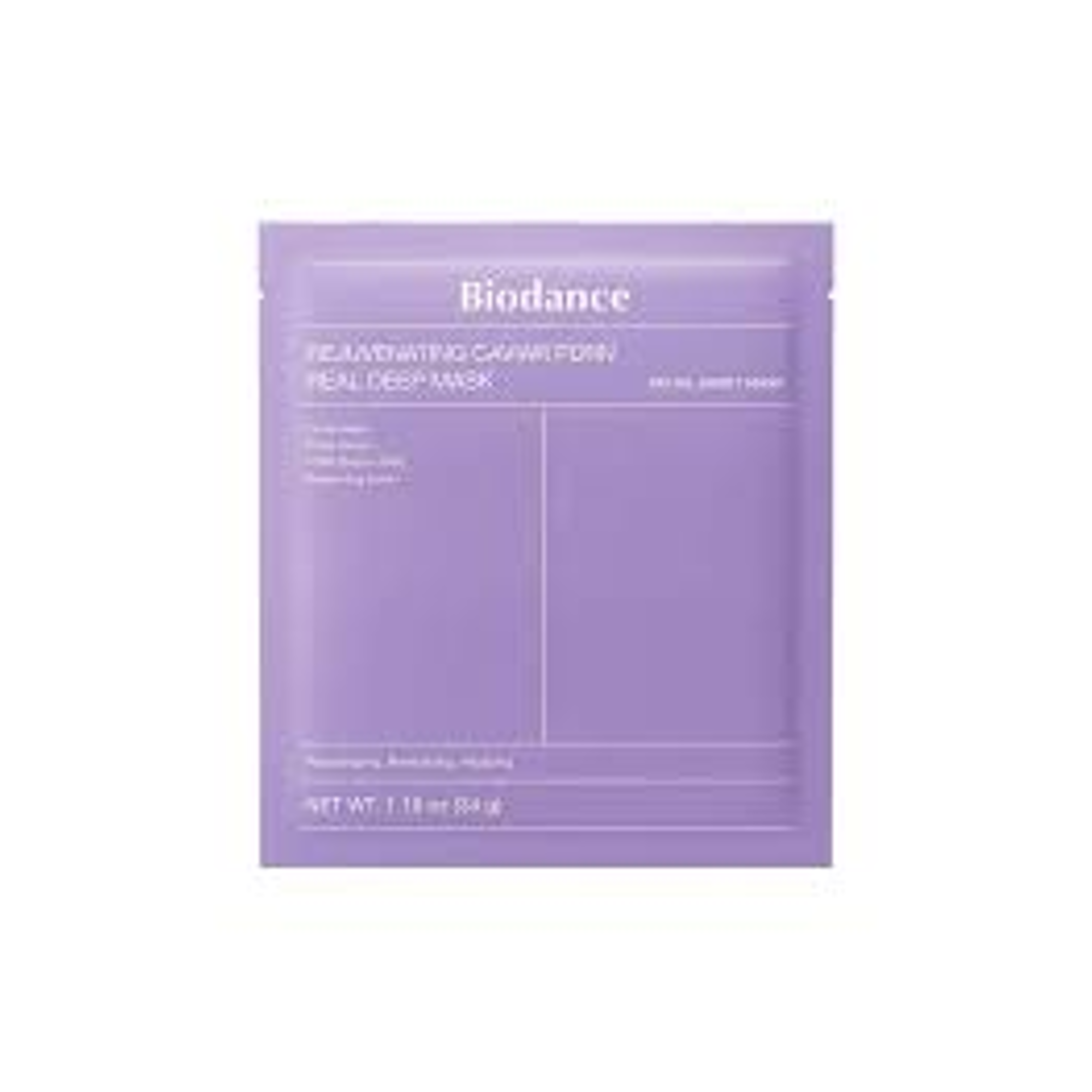 Biodance - Rejuvenating Caviar Pdrn - Pack De 4 Masques Hydrogel Au Pdrn - 136g