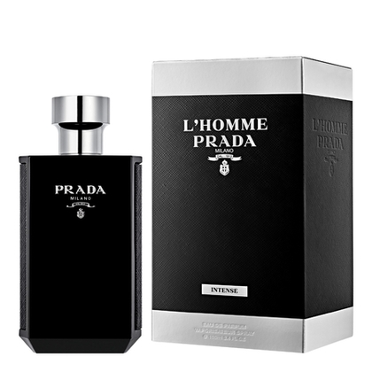 150mL Prada L'HOMME PRADA INTENSE Eau de parfum boisée ambrée intense pour homme  1 of 4 