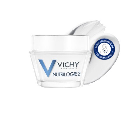 50mL VICHY NUTRILOGIE 2 Soin hydratant visage peau très sèche  1 of 3 