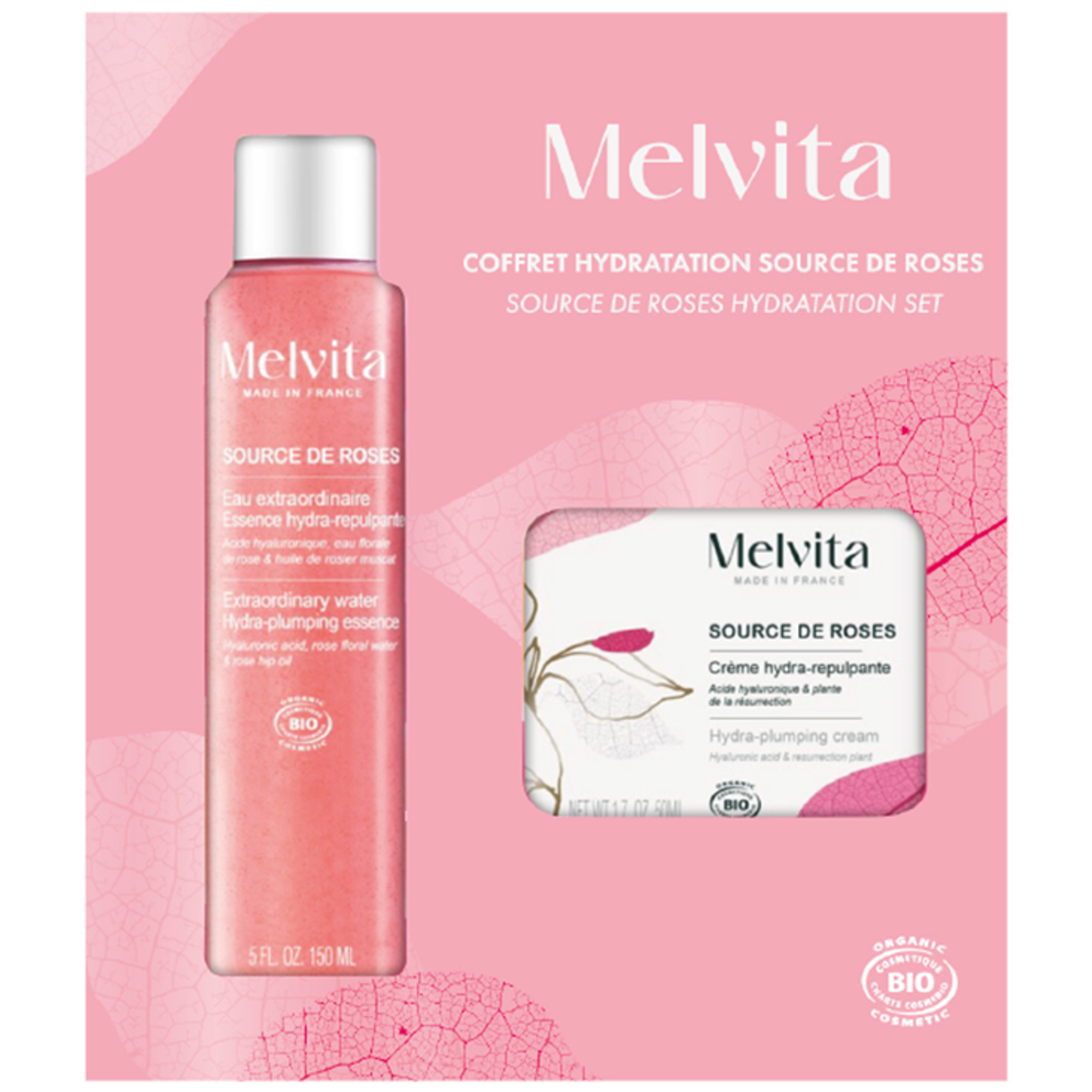 Melvita - Source De Rose - Kit Soins Visage