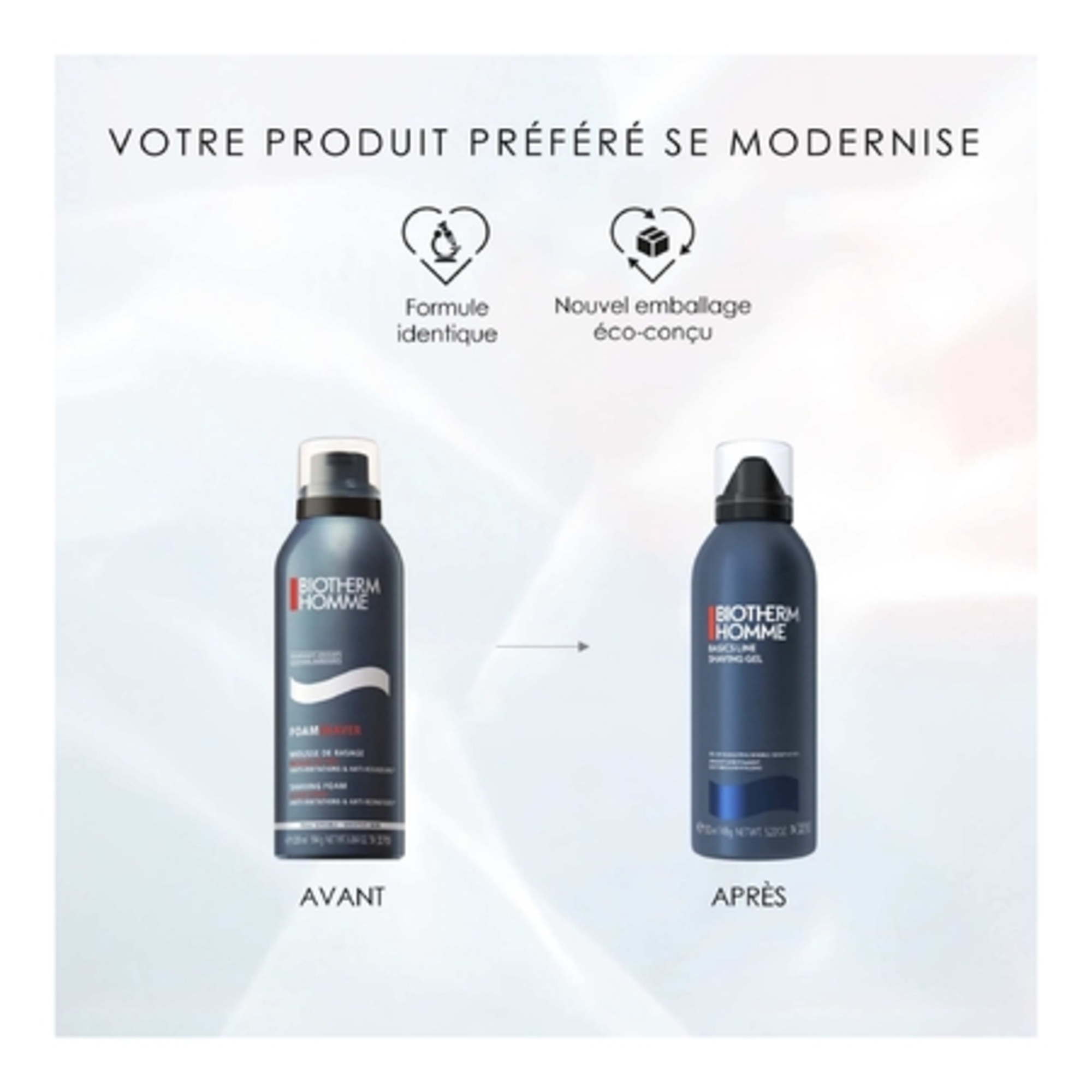 Mousse rasage peau sensible anti-irritations & anti-rougeurs