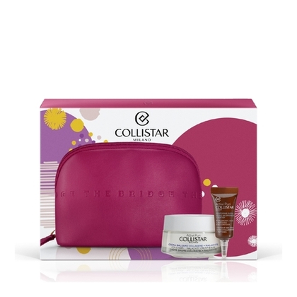  COLLISTAR ATTIVI PURI Coffret crème baume collagène + malachite + contour des yeux acide hyaluronique + peptides + trousse THE BRIDGE  1 of 1 