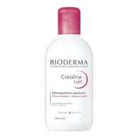 250ML BIODERMA CRÉALINE Lait démaquillant visage & yeux peaux sensibles normales à mixtes  1 of 2 