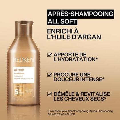 500ML REDKEN ALL SOFT Après-shampoing hydratant  1 of 4 