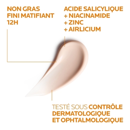 50mL LA ROCHE POSAY ANTHELIOS OIL CORRECT Crème solaire quotidienne - réduit les pores et corrige les imperfections SPF50+  1 of 4 