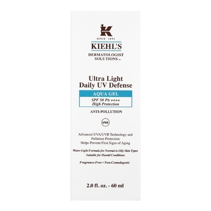 Gel solaire visage SPF50 anti-pollution peaux normales à grasses